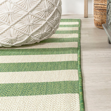 Negril Two-tone Wide Stripe Indoor/outdoor Area Rug